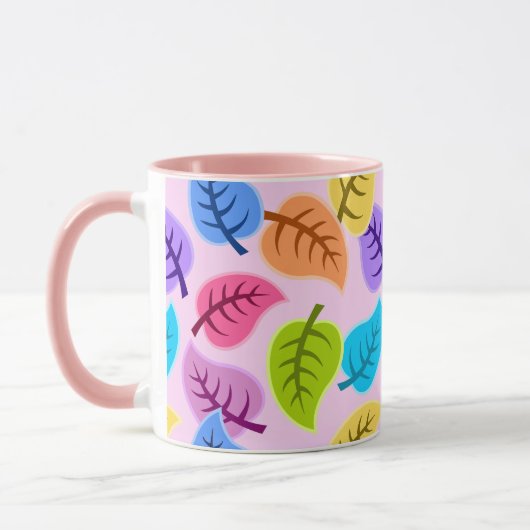 虹の葉のコーヒーマグ マグカップ (左)