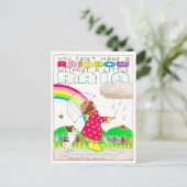 虹の葉書は作れない感動的 ポストカード (スタンド正面)