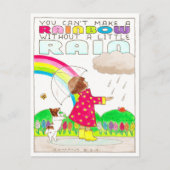 虹の葉書は作れない感動的 ポストカード (正面)