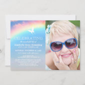 虹の葬儀 |お祝いの写真 招待状 (正面)