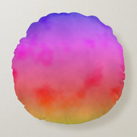 虹の蒸気 ラウンドクッション (正面)