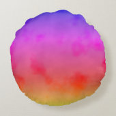虹の蒸気 ラウンドクッション (裏面)