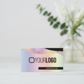 虹の虹が輝く虹アニーサービスビジネス 名刺 (スタンド正面)