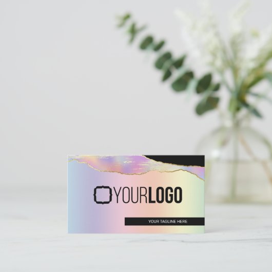 虹の虹が輝く虹アニーサービスビジネス 名刺 (スタンド正面)
