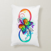 虹の蝶と明るい無限大 アクセントクッション (裏面(縦))