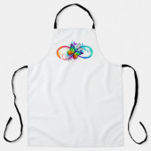 虹の蝶と明るい無限大 エプロン (正面)