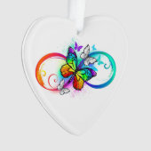 虹の蝶と明るい無限大 オーナメント (正面)