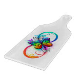 虹の蝶と明るい無限大 カッティングボード (角)