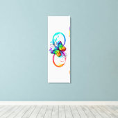 虹の蝶と明るい無限大 キャンバスプリント (インサイチュ (ウッドフロア))