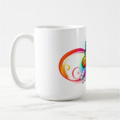 虹の蝶と明るい無限大 コーヒーマグカップ (左)