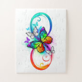 虹の蝶と明るい無限大 ジグソーパズル (縦)