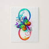 虹の蝶と明るい無限大 ジグソーパズル (縦)