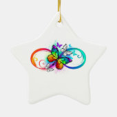 虹の蝶と明るい無限大 セラミックオーナメント (裏面)