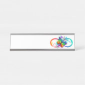 虹の蝶と明るい無限大 デスクネームプレート (正面)