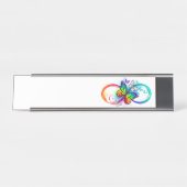 虹の蝶と明るい無限大 デスクネームプレート (正面)