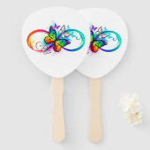 虹の蝶と明るい無限大 ハンドファン (正面&裏面)