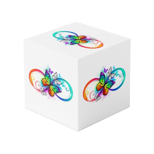 虹の蝶と明るい無限大 フォトキューブ (裏面アングル)