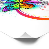 虹の蝶と明るい無限大 フォトプリント            (角)