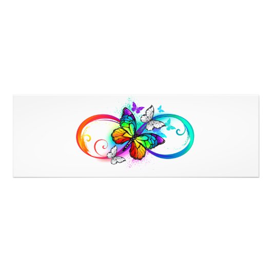 虹の蝶と明るい無限大 フォトプリント            (正面)