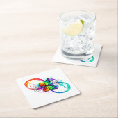 虹の蝶と明るい無限大 ペーパーコースター (インサイチュ)