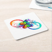 虹の蝶と明るい無限大 ペーパーコースター (アングル)