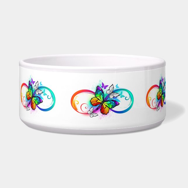 虹の蝶と明るい無限大 ボウル (正面)