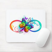 虹の蝶と明るい無限大 マウスパッド (マウス)