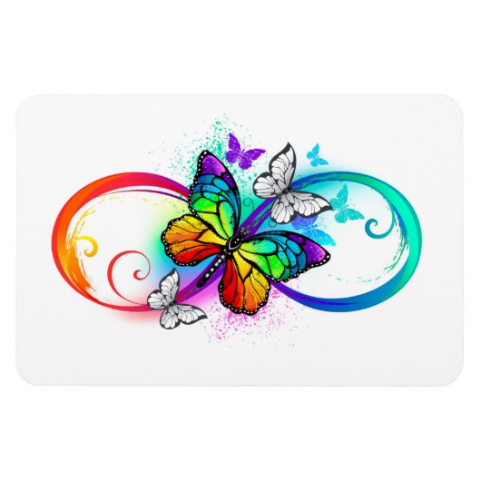 虹の蝶と明るい無限大 マグネット (横)