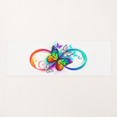 虹の蝶と明るい無限大 ヨガマット (正面(横))