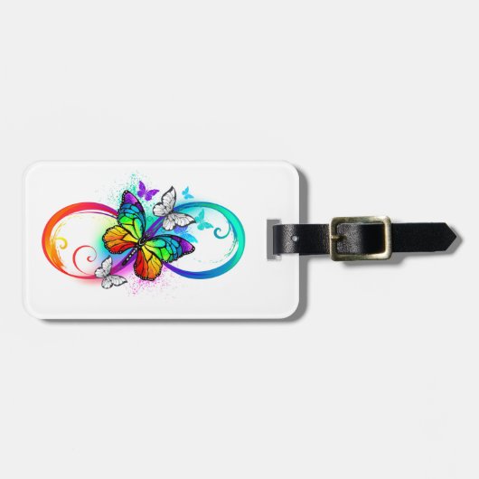 虹の蝶と明るい無限大 ラゲッジタグ (正面横)