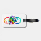 虹の蝶と明るい無限大 ラゲッジタグ (裏面横)