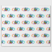 虹の蝶と明るい無限大 ラッピングペーパー (フラット)