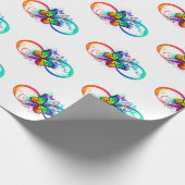 虹の蝶と明るい無限大 ラッピングペーパー (角)