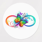 虹の蝶と明るい無限大 ラベル (デザイン2)