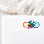 虹の蝶と明るい無限大 ラベル (インサイチュ)