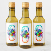 虹の蝶と明るい無限大 ワインラベル (ボトル)