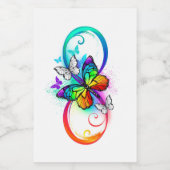 虹の蝶と明るい無限大 ワインラベル (シングルラベル)