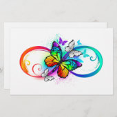 虹の蝶と明るい無限大 便箋 (正面/裏面)