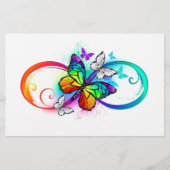 虹の蝶と明るい無限大 便箋 (正面)