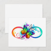 虹の蝶と明るい無限大 出欠カード (正面/裏面)