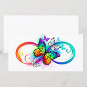 虹の蝶と明るい無限大 案内状 (正面/裏面)