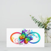 虹の蝶と明るい無限大 案内状 (スタンド正面)