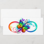 虹の蝶と明るい無限大 案内状 (正面/裏面)