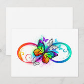 虹の蝶と明るい無限大 案内状 (正面/裏面)