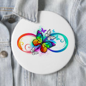 虹の蝶と明るい無限大 缶バッジ (インサイチュ)