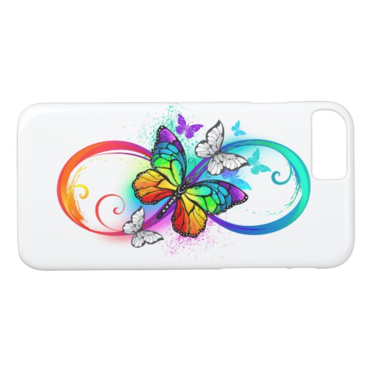 虹の蝶と明るい無限大 Case-Mate iPhoneケース (裏面(横))