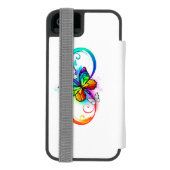 虹の蝶と明るい無限大 INCIPIO iPhoneウォレットケース (フォリオ裏面)
