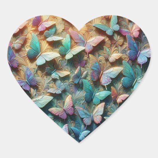 虹の蝶の庭 ハートシール (正面)