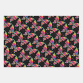 虹の蝶3セット ラッピングペーパーシート (正面2)