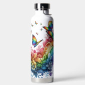 虹の蝶 ウォーターボトル (左面)